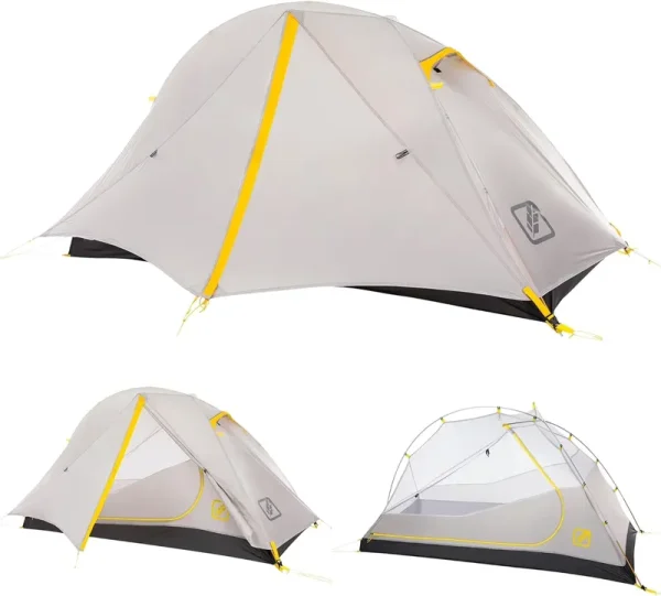 Featherstone Backpacking Tent Lightweight for 3 - Season Outdoor Camping, Hiking, and Biking - Includes Footprint & Mesh Gear Loft - Freestanding Tents with Ultralight Fly - Footprint Capability