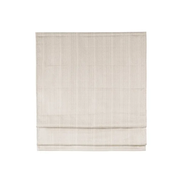 Madison Park Galen Basketweave Cordless Room Darkening Roman Shade, 64" x 23" - Ivory