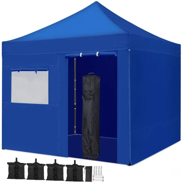 Yaheetech Outdoor Canopy 10'x10' for Camping Wedding Parties - Navy Blue