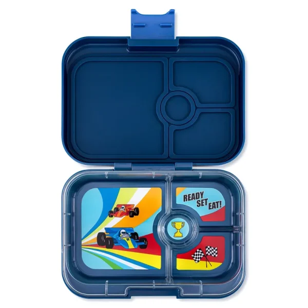Yumbox Monte Carlo Blue 4 Compartment Sandwich Bento Box