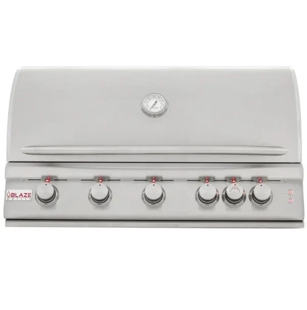 Blaze LTE 40-Inch 5-Burner Built-In Propane Gas Grill with Rear Infrared Burner