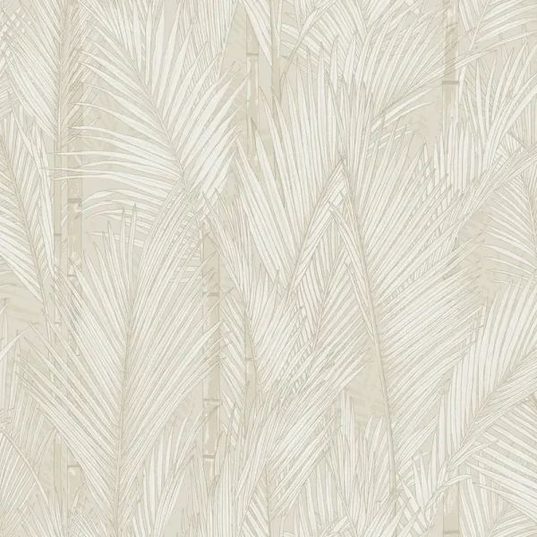 RoomMates Swaying Fronds Peel & Stick Wallpaper Taupe