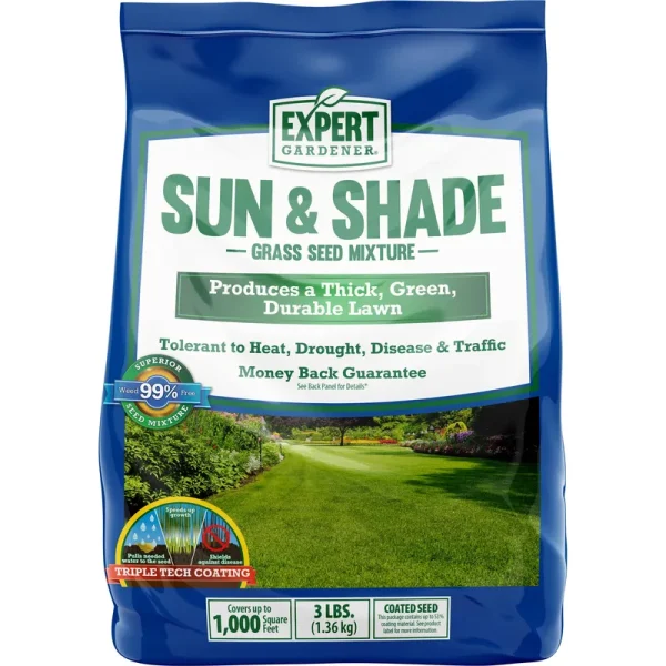 Expert Gardener Sun & Shade Grass Seed Southern Mix; 3 Pounds