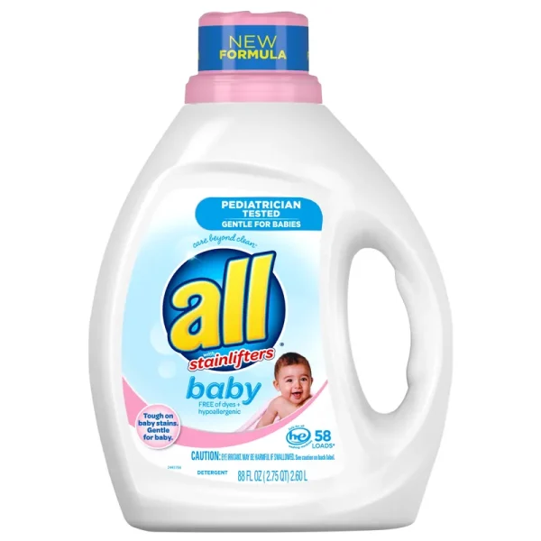 All Detergent, with Stainlifters, Baby, HE - 88 fl oz