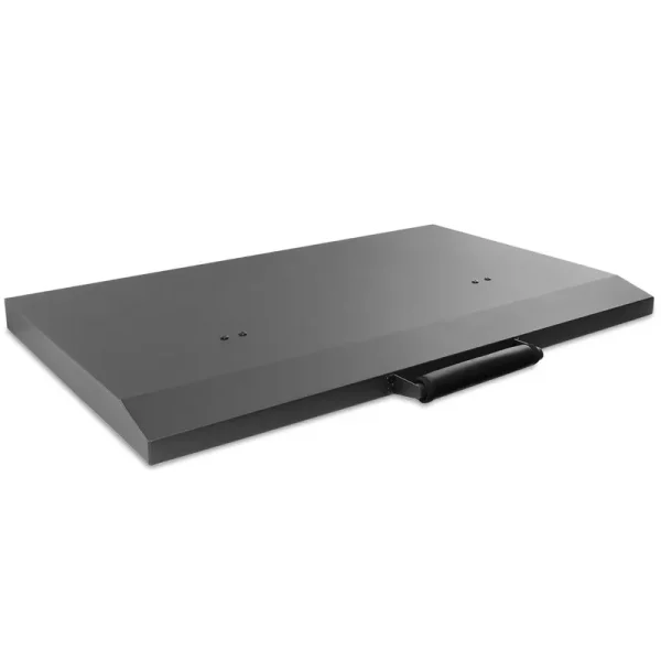 Khomo Gear 36 in. Griddle Grill Cover - Powder Coated Black Aluminum Lid for Griddles