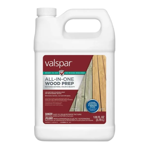 Valspar 128-fl oz All-in-One Wood Prep Deck Cleaner | VL1028046-16