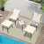 5PCS/Square/Yellow/Beige