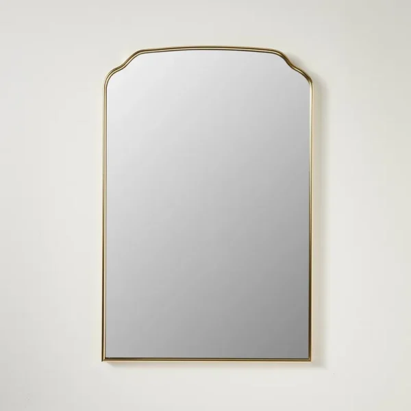 20"x30" Romantic Arch Aluminum Wall Mirror Brass - Threshold Designed with Studio McGee