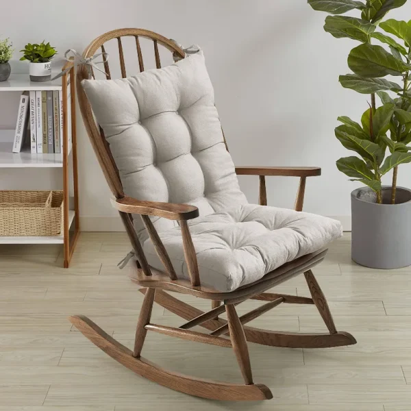 Sweet Home Collection Rocking Chair Cushion Set - Linen