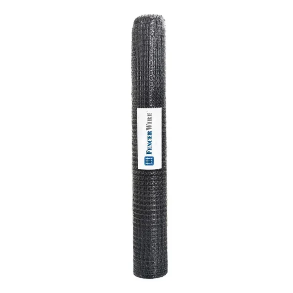 Fencer Wire 7 ft. x 100 ft. x 3/4 in. Black Plastic Deer/Bird/Rodent Block Garden Netting