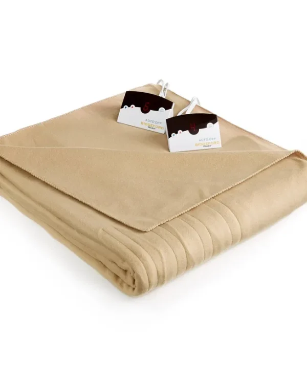 Biddeford Comfort Knit Fleece Electric Queen Blanket, Created for Macy's - Fawn
