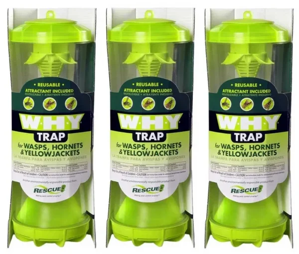 Rescue WHYTR Why Trap for Wasps/Hornets/Yellow Jackets (3 Traps)