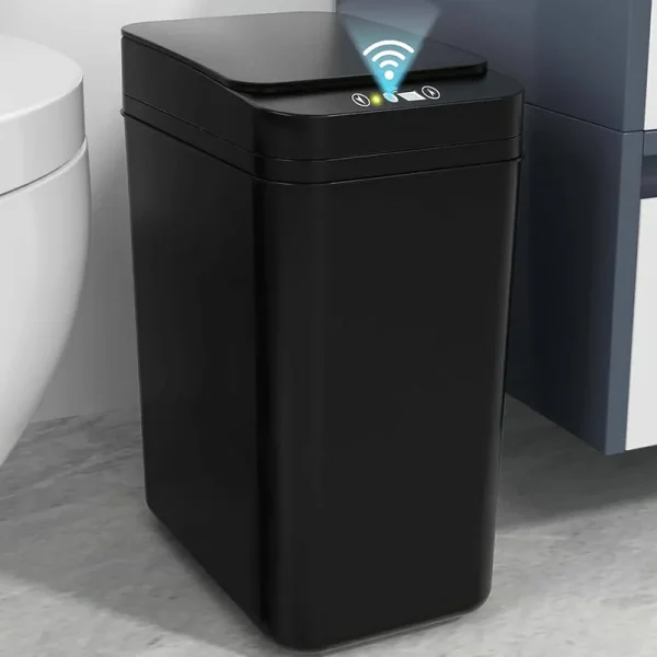 Homie cubeta de Basura Rectangular de cierre suave, 5 litros Con Forro antideslizante Y Tapa, SE Utiliza Como Mini Cesta de Basura, Contenedor de