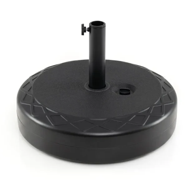 Tangkula 114 lbs Umbrella Base with Handle for 1.5"-1.9" Poles