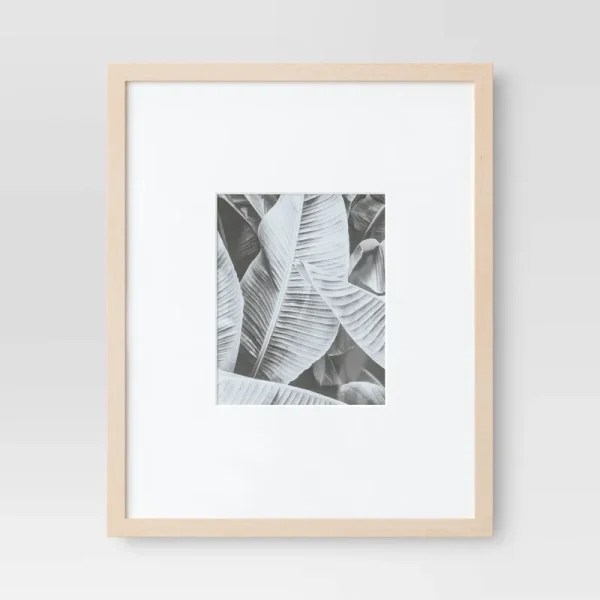 16" x 20" Matted to 8" x 10" Poster Frame Light Wood - Threshold