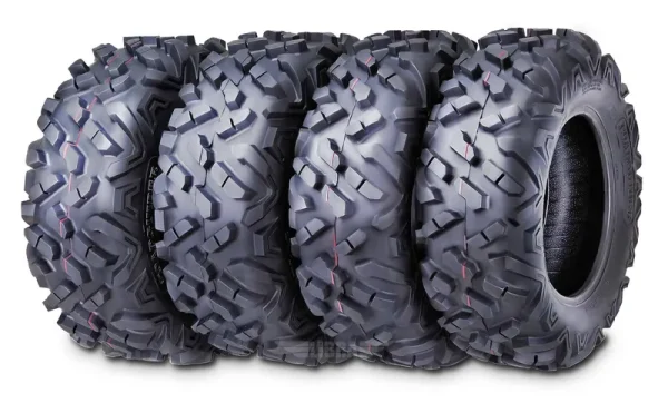 Set 4 Roadguider ATV UTV Tires 26x9 - 12 26x9x12 Front & 26x11 - 12 26x11x12 Rear 6PR