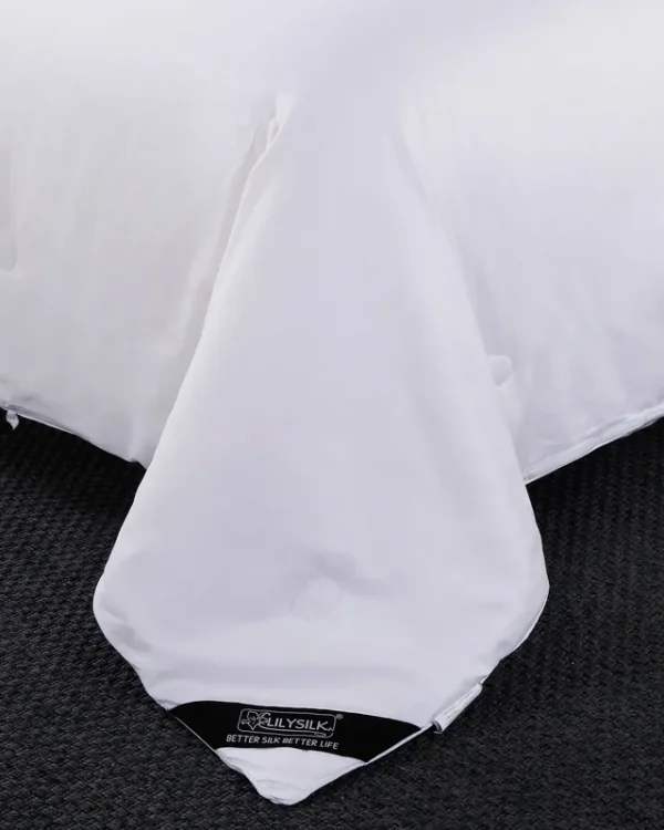 LILYSILK All Season Silk Comforter - White - King (104X92 inch, Silk WEIGHT:2.0KG)