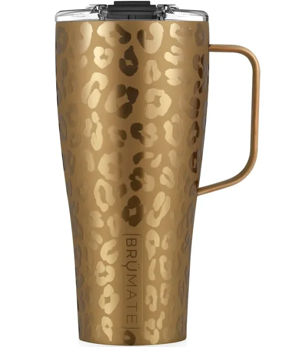 BruMate Toddy XL 32 oz Gold Leopard