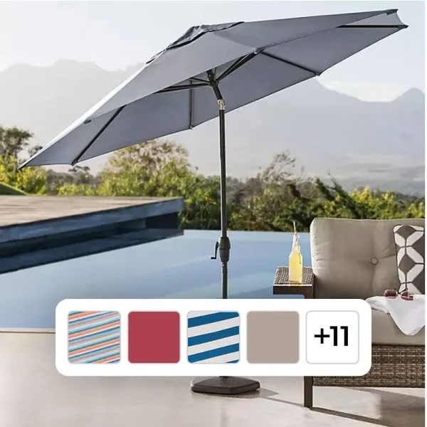 Member's Mark Premium 10ft Market Umbrella Shale