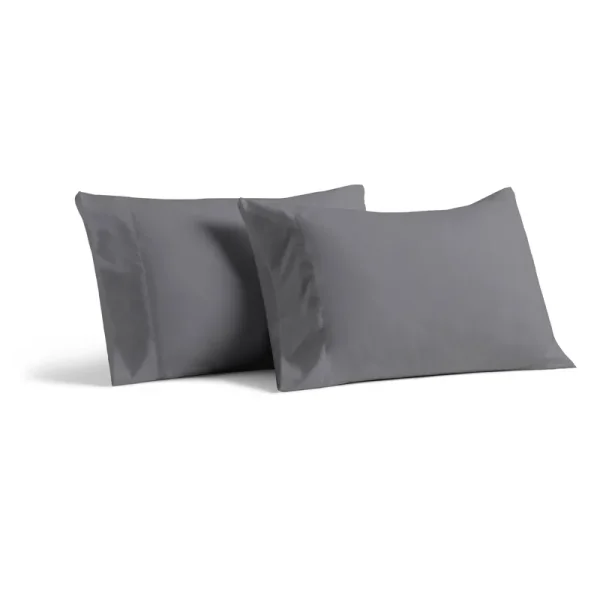 Cosy House Collection Luxury Bamboo Pillowcase Set - Standard - Grey