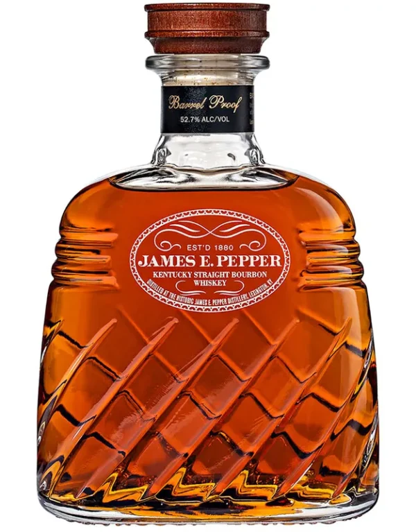 James E Pepper Barrel Proof Bourbon Decanter 750ml