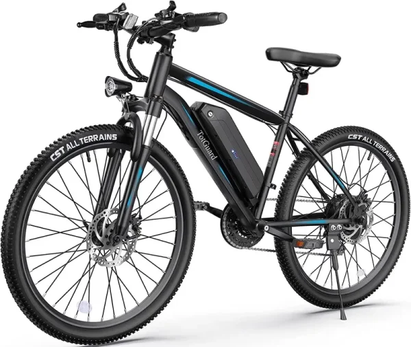Totguard Electric Bike for Adults 27.5" E - Bike with 500W Motor, Electric Mountain Bike with 48V 10ah Battery, Lockable Suspension Fork, Shimano 21 Speed Gears UL2849