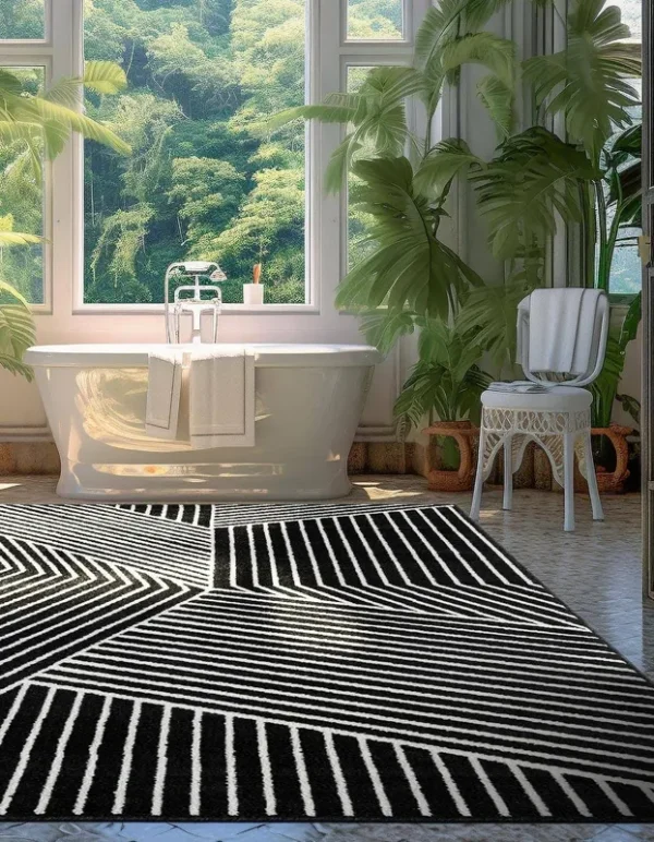 Oslo 155cm x 244cm Black Area Rug
