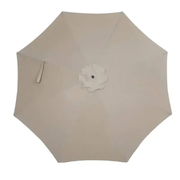 Crestlive Products 10ft 8 Ribs Patio Offset Umbrella Replacement Canopy, Canopy Only - Tan
