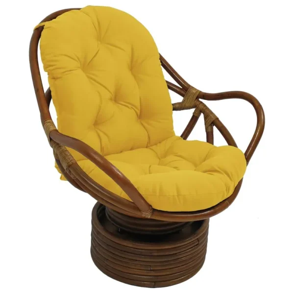 Hamilton Indoor/Outdoor Seat/Back Cushion Bay Isle Home Fabric: Lemon
