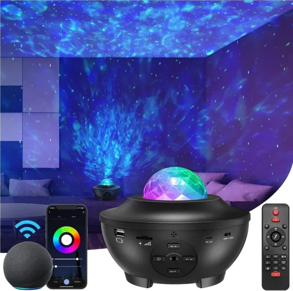 Star Projector Galaxy Projector,Star Light for Bedroom with Black