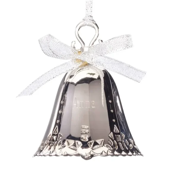 Personalized Birthstone Bell Ornament - April