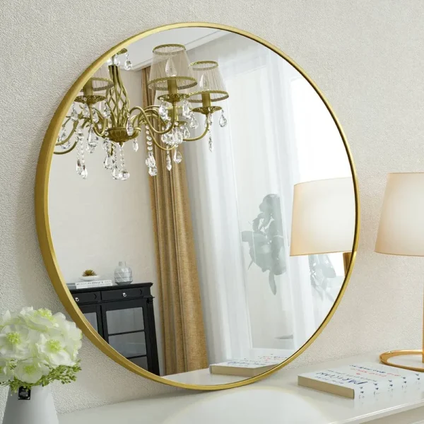 Gehard Mirror Mercer41 Finish: Gold, Size: 18" x 18"