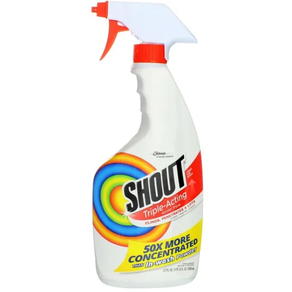Shout Laundry Stain Remover Trigger Spray, 22 fl oz, Pack of 2