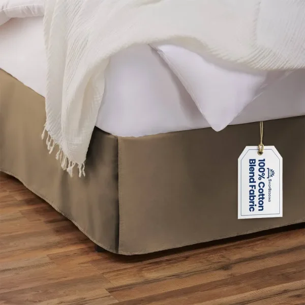 Shopbedding Tailored Bed Skirt - Camel, Queen 18" Drop