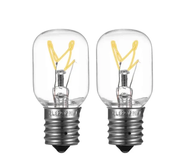 Light Bulb for Whirlpool Microwave - Microwave Light Bulb Fits for Whirlpool Maytag GE Amana Over The Range Hood Microwave, Dimmable with 125V 40W