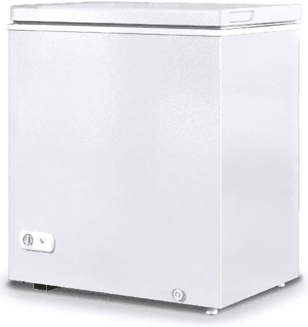Muhub 10.0 cu ft Chest Freezer, Deep Freezer with Removable Baskets, Adjustable Temperature, White
