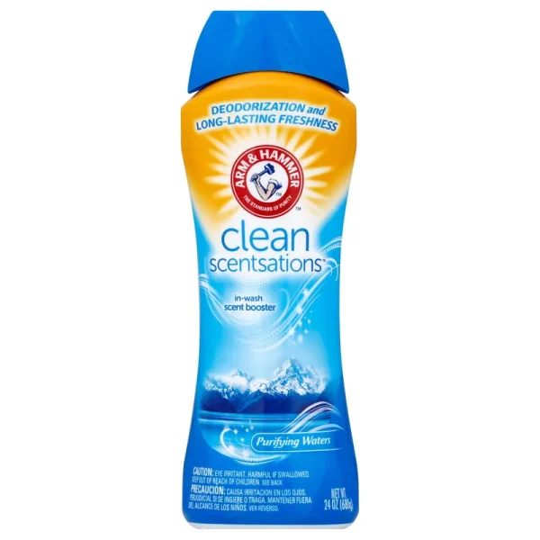 Arm & Hammer Clean Scentsations Scent Boosters, In-Wash, Purifying Waters - 24 oz