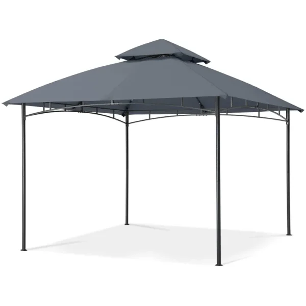 ABCCANOPY Gazebos for Patios 8x8 - Outdoor Steel Frame Gazebo for Lawn Backyard Garden Deck (Dark Gray)