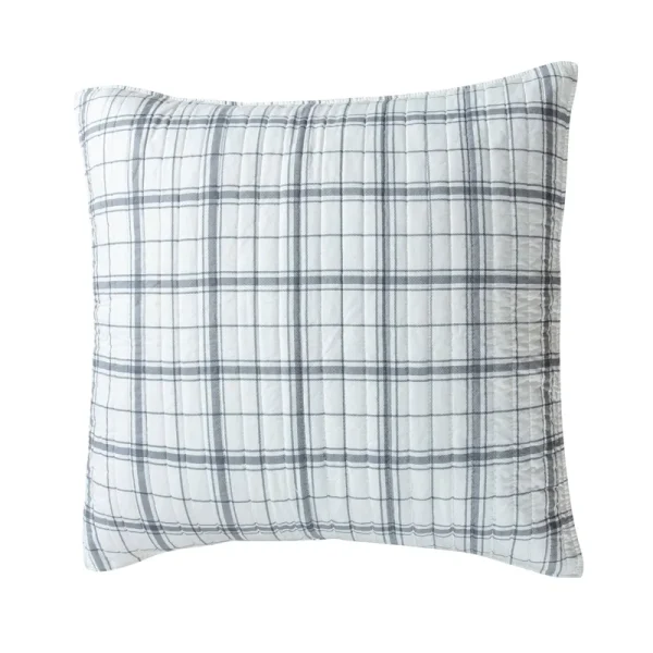 Euro Villa Lugano Sleigh Bells Sham Gray - Levtex Home