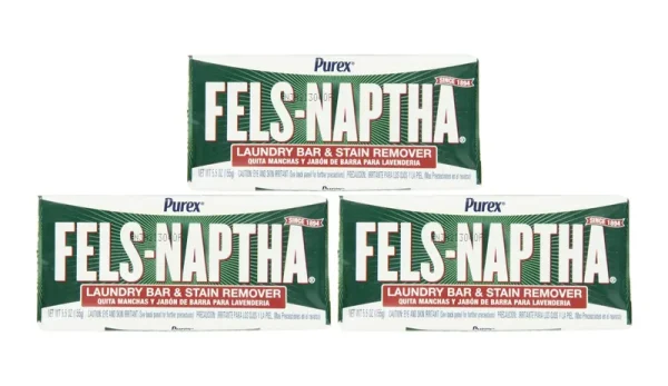 Fels Naptha Laundry Bar and Stain Remover, 5.5 Ounce - Pack of 3