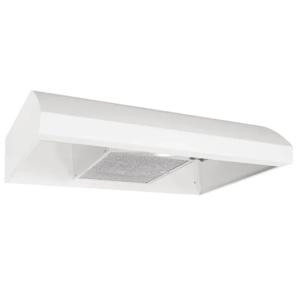 Broan 30-Inch 4-Way Convertible Under-Cabinet Range Hood, White