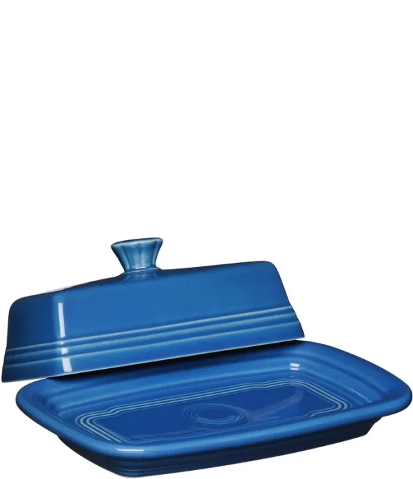 Fiesta Extra Large Covered Butter Dish - Lapis