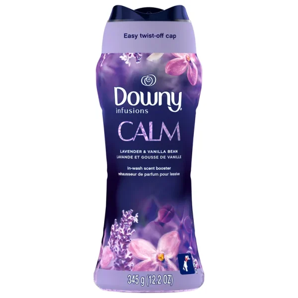 Downy Infusions Calm Lavender & Vanilla Bean Scent In-Wash Booster Beads - 12.2oz