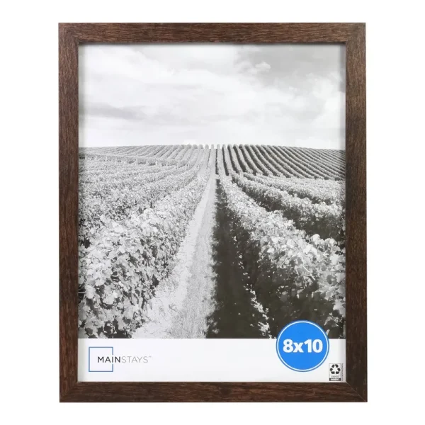 Mainstays 8x10 Linear Gallery Wall Picture Frame, Brown