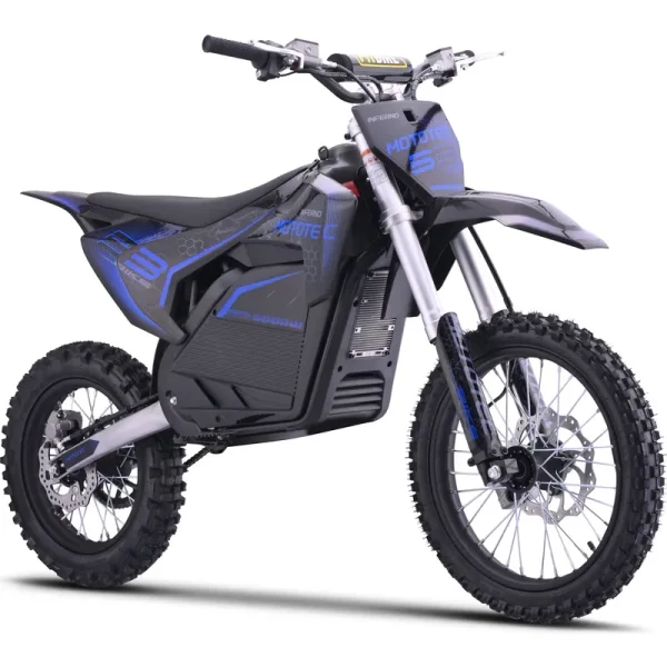 Mototec 72v Pro Electric Dirt Bike 5000w Lithium Blue