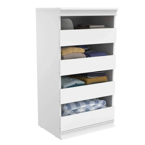 ClosetMaid 4561 Modular Closet Storage Stackable Unit with 4-Drawers White