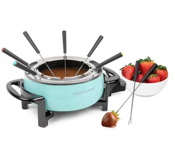 Nostalgia Fps6aq Electric Fondue Pot - Aqua