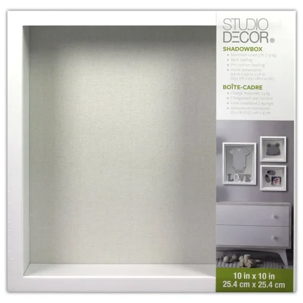 White Flat Shadow Box by Studio Decor | 10" x 10" | Michaels