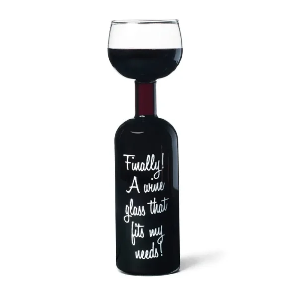 Bigmouth Inc. Wine Bottle Glass
