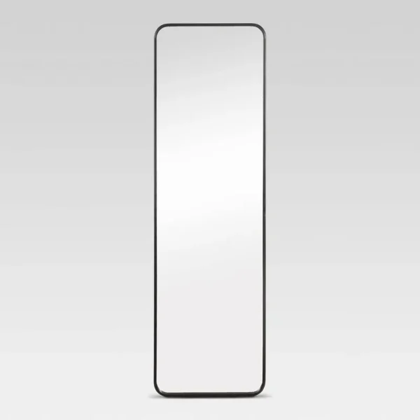 Over-The-Door Mirror Metal Black - Project 62